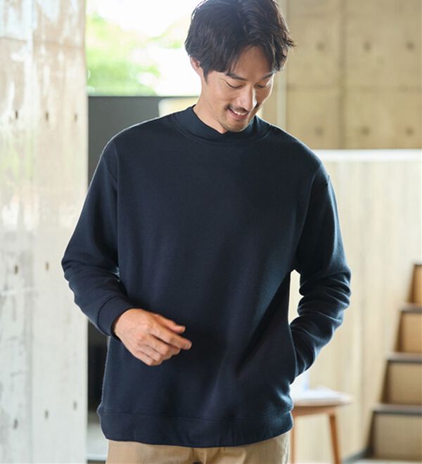 REMEN'S（リメンズ）の「【裏起毛】スタンドネックトレーナー（メンズトレーナー）」｜詳細画像