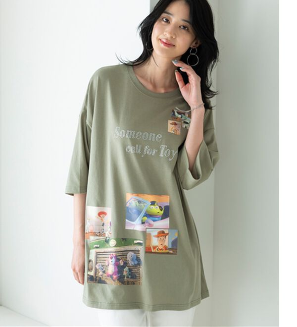 「＜Ｄｉｓｎｅｙ＞ディズニー映画ＰＨＯＴＯ風Ｔシャツ（チュニック）」｜詳細画像