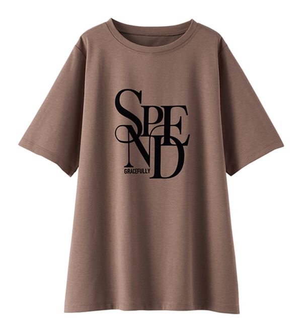 BELLUNA（ベルーナ）の「フロッキープリントロゴプルオーバー（カットソー）」｜詳細画像