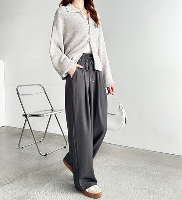 GeeRA（ジーラ）の「【体型カバー】上品なのにラクちんワイドパンツ（フルレングスパンツ）」｜詳細画像