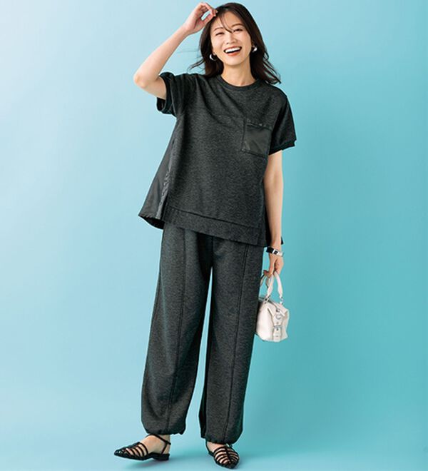 BELLUNA（ベルーナ）の「【ＳＥＪＬ】異素材切替デザインプルオーバー（カットソー）」｜詳細画像