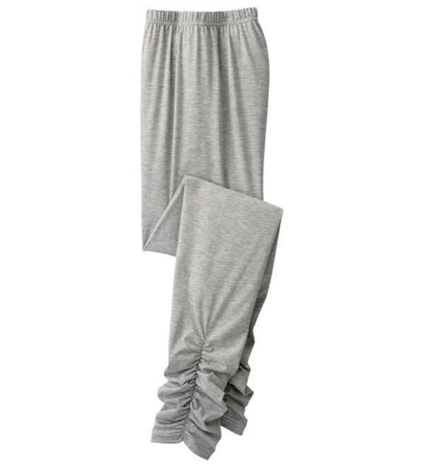 LAVIENNE（ラヴィエンヌ）の「【３色組】綿混のくしゅレギンス（肌着・インナーウェア）」｜詳細画像