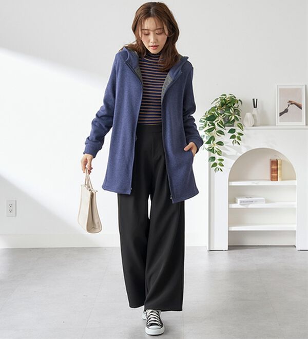 BELLUNA（ベルーナ）の「まるで着る毛布！静電防止付裏ファーブルゾン（その他カーディガン）」｜詳細画像