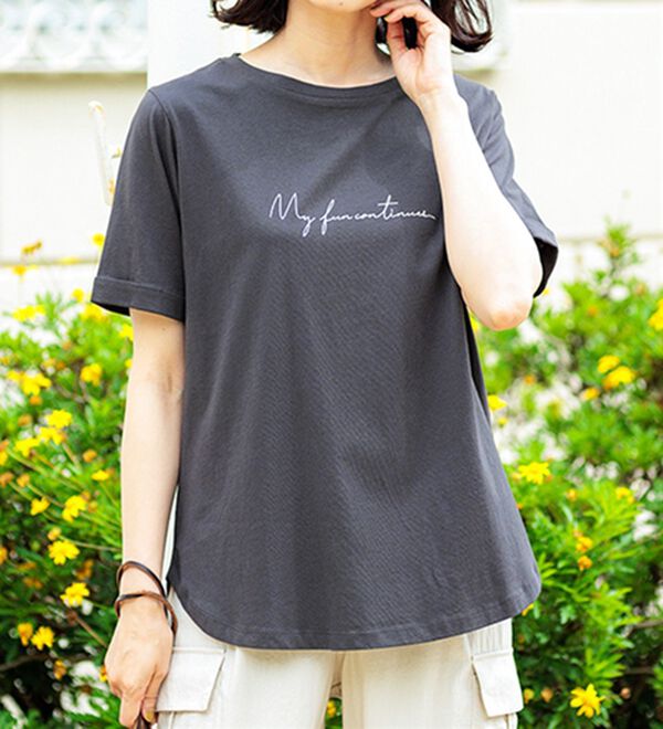 BELLUNA（ベルーナ）の「ヒンヤリ！着映えプリントプルオーバー（カットソー）」｜詳細画像