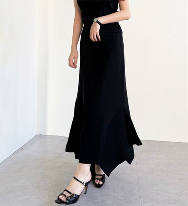 GeeRA（ジーラ）の「サマーニットマーメイドスカート（ロングスカート）」｜詳細画像