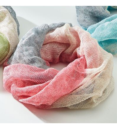 ルフラン（ルフラン）の「洗えるリネンシルク３色スヌード（ストール・スカーフ・マフラー）」