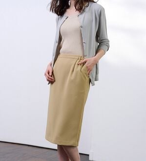 RANAN（ラナン）の「美ラインタイトスカート（ロングスカート）」｜ライトベージュ