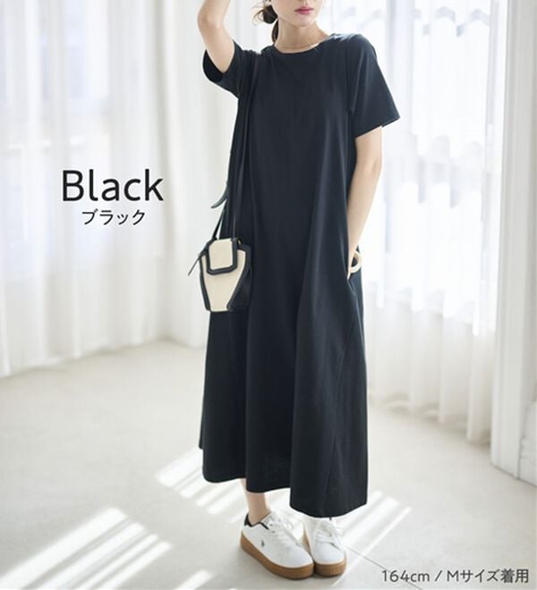 RANAN（ラナン）の「【5つの機能付】ひんやりポケット付マキシワンピース（その他ワンピース）」｜詳細画像