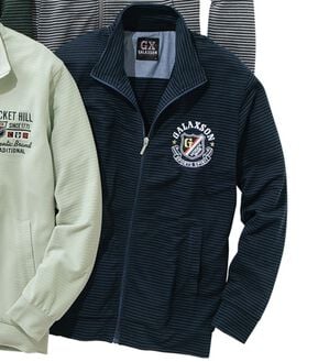 「ブランドデザインメッシュブルゾン（メンズパーカー）」｜ネイビー