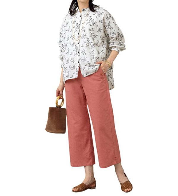 ルフラン（ルフラン）の「アイロンいらずの軽快パンツ（ワイドパンツ・ガウチョ）」｜詳細画像