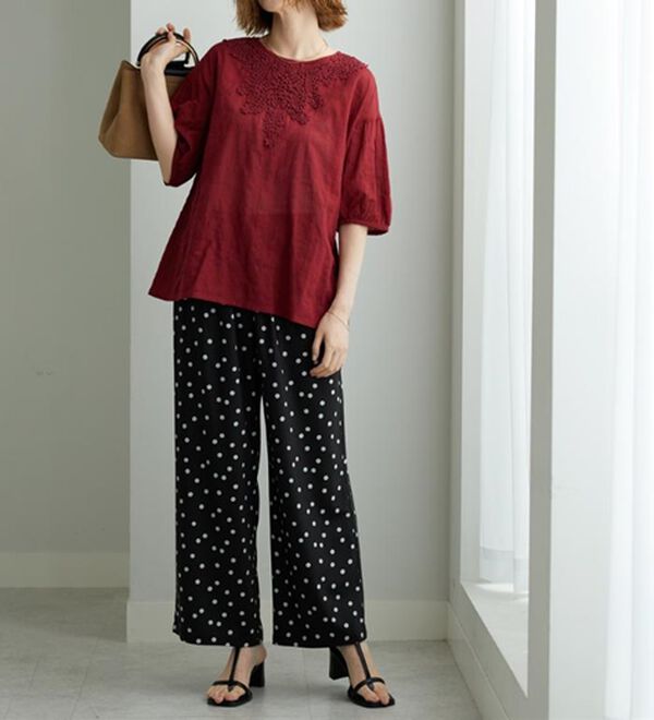 BELLUNA（ベルーナ）の「華やかモチーフレースデザインブラウス（ブラウス）」｜詳細画像