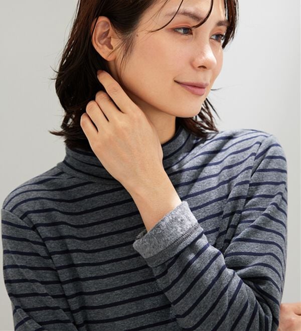 BELLUNA（ベルーナ）の「ふわふわ裏ファーハイネックプルオーバー（カットソー）」｜詳細画像