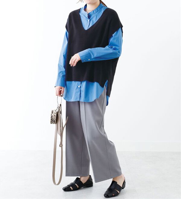 BELLUNA（ベルーナ）の「ニットベスト使いチュニックアンサンブル（アンサンブル）」｜詳細画像