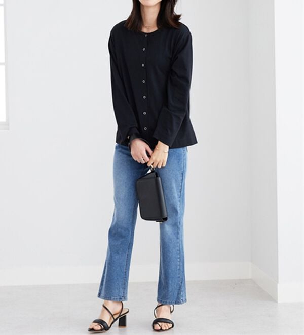 BELLUNA（ベルーナ）の「【接触冷感】ヒンヤリＵＶ対策クルーネックカーディガン（その他カーディガン）」｜詳細画像