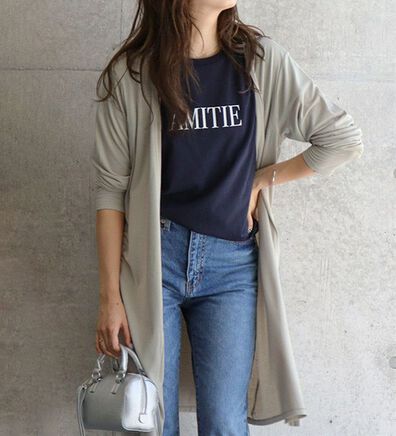 Pierrot（ピエロ）の「【Ｍ～３Ｌ】【選べる２丈】接触冷感トッパーカーディガン（その他カーディガン）」