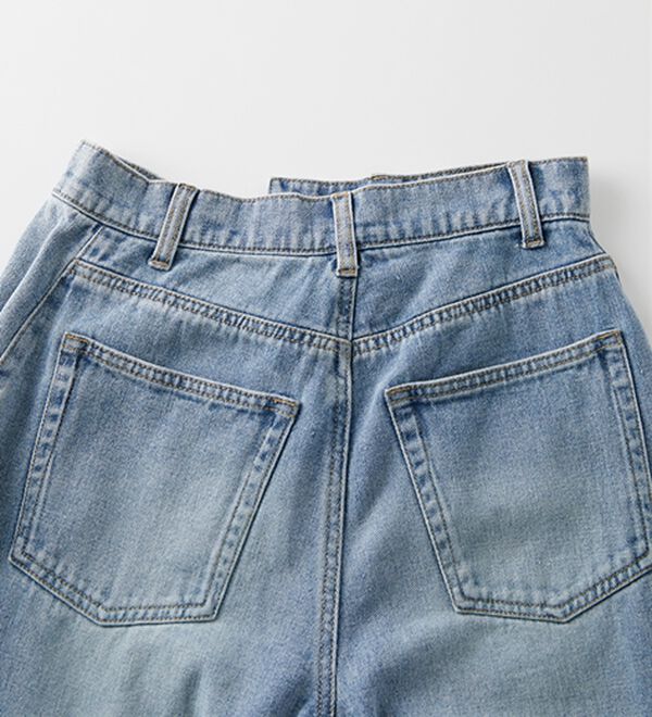 RANAN（ラナン）の「クロスウエストカーブデニム（フルレングスパンツ）」｜詳細画像