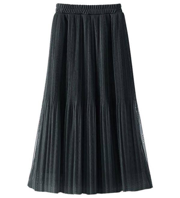 BELLUNA（ベルーナ）の「チュール素材プリーツスカート（ロングスカート）」｜詳細画像