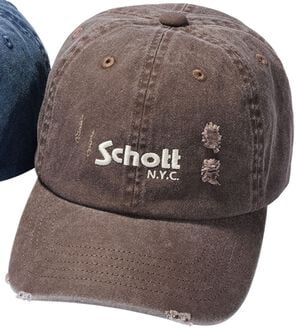 「＜ショット＞ヴィンテージ仕様キャップ（メンズ帽子）」｜ウォッシュドブラウン