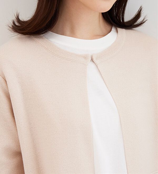 BELLUNA（ベルーナ）の「嬉しい機能付！ミラノリブカーディガン（ニットカーディガン）」｜詳細画像