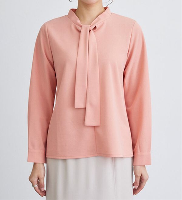 Pierrot（ピエロ）の「タイデザインＴブラウス（ブラウス）」｜詳細画像