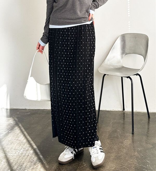 GeeRA（ジーラ）の「セルフカットプリーツナロースカート（ロングスカート）」｜詳細画像