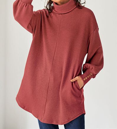 BELLUNA（ベルーナ）の「ニット見えデザインチュニック（チュニック）」