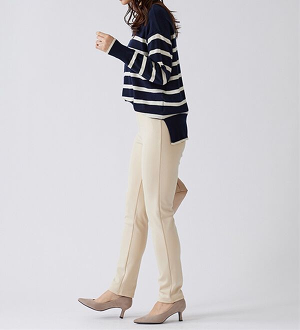 BELLUNA（ベルーナ）の「裏ベロアストレッチ素材レギンスパンツ【Prima fit pants】（スパッツ・レギンス）」｜詳細画像