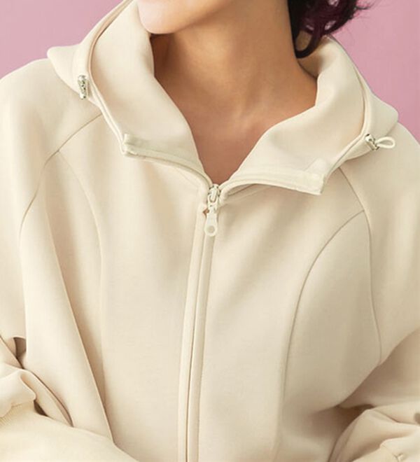 BELLUNA（ベルーナ）の「【ＳＭＡＲＴ　ＥＣＯ　ＪＥＲＳＥＹ】ダブルジップ切替パーカー（パーカー）」｜詳細画像