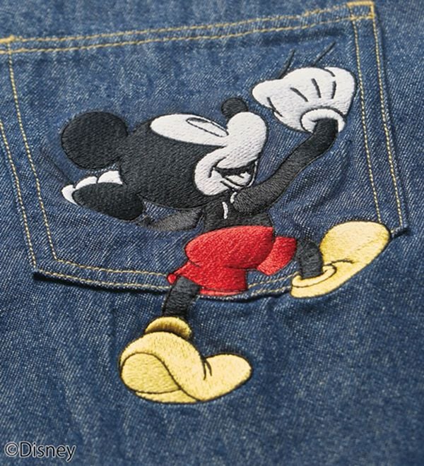 BELLUNA（ベルーナ）の「＜Ｄｉｓｎｅｙ＞刺しゅうデニムパンツ（ワイドパンツ・ガウチョ）」｜詳細画像