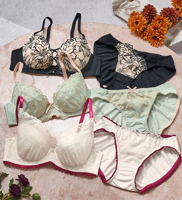 YU'NOW（ユナウ）の「to meeブラ＆ショーツ（ブラジャー＆ショーツセット）」｜詳細画像