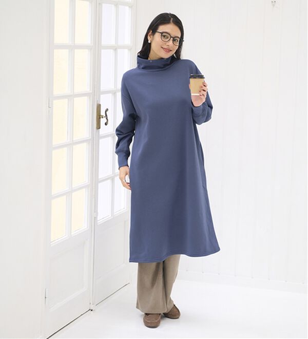 BELLUNA（ベルーナ）の「あったかキレイ！大人のこだわりワンピース（カットソーワンピース）」｜詳細画像