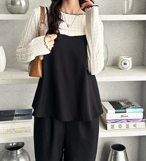 GeeRA（ジーラ）の「セットアップ風キャミソールサロペット（オールインワン）」｜詳細画像