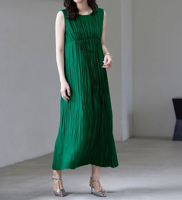 RANAN（ラナン）の「クラッシュプリーツワンピース（その他ワンピース）」｜詳細画像