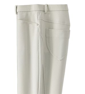 BELLUNA（ベルーナ）の「ヒンヤリ冷感！ハイテンション美脚パンツ　スリムストレート（フルレングスパンツ）」｜ライトグレー