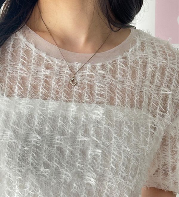 GeeRA（ジーラ）の「フェザーチュールＴシャツ（カットソー）」｜詳細画像