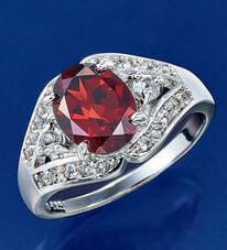 BELLUNA（ベルーナ）の「大粒ガーネットゴージャスリング（リング）」