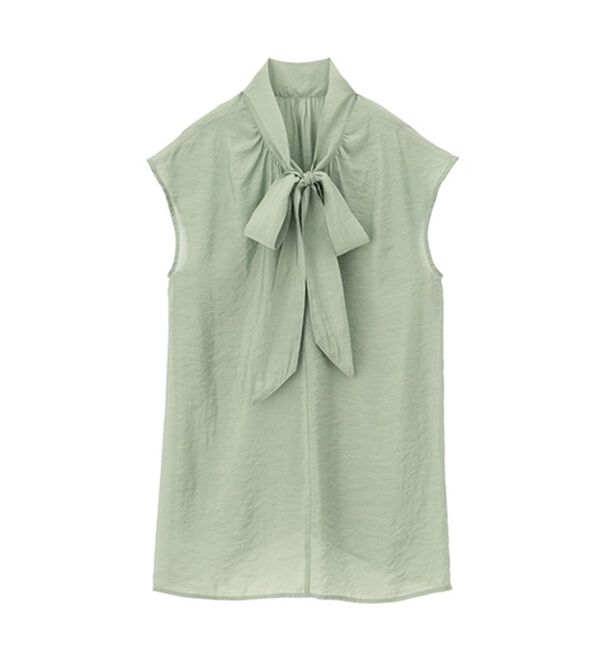 GeeRA（ジーラ）の「前後２ＷＡＹフレンチ袖ボウタイブラウス（ブラウス）」｜詳細画像