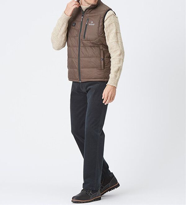 「＜ダンロップ・モータースポーツ＞秒・暖（すぐにあったか）ヒーター付ベスト（メンズベスト）」｜詳細画像