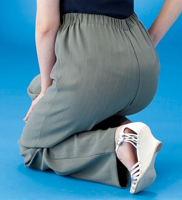 ルフラン（ルフラン）の「【３本組】爽やか素材ドレープパンツ＜フローレル＞（フルレングスパンツ）」｜詳細画像