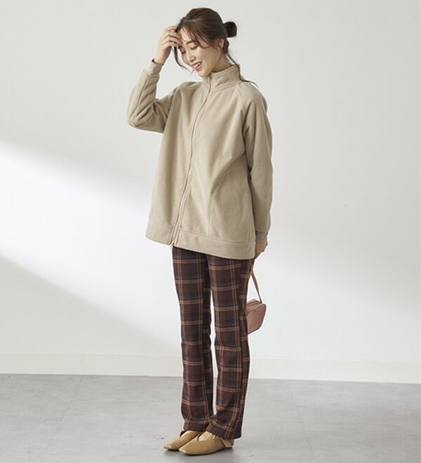 BELLUNA（ベルーナ）の「まるではく毛布！静電防止付裏ファーイージーパンツ（フルレングスパンツ）」｜詳細画像