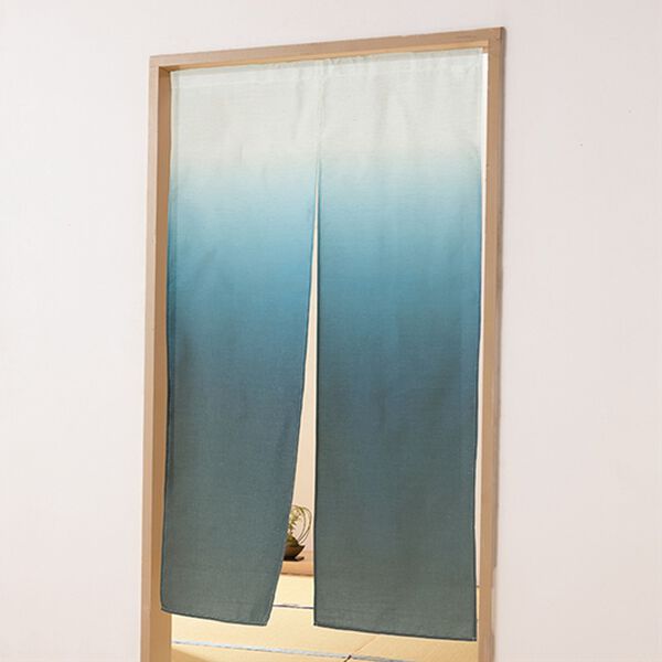 「色の移ろいが美しいグラデーションのれん（のれん・間仕切り・カフェカーテン）」｜あおなみ