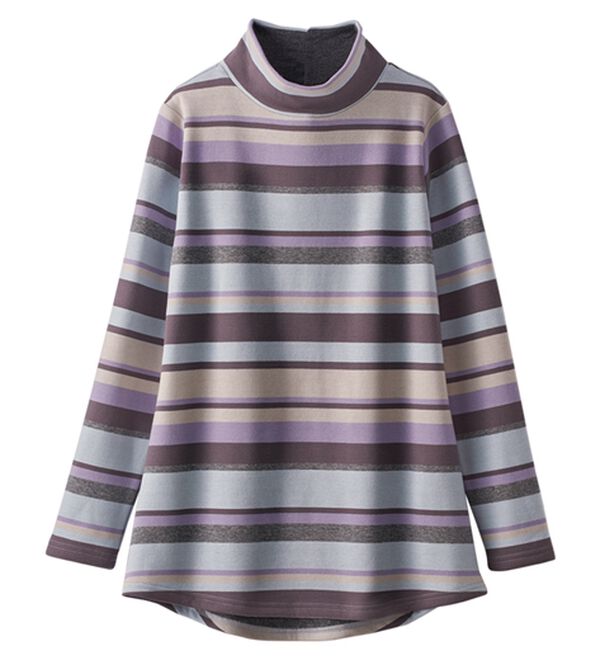 BELLUNA（ベルーナ）の「ふわふわ裏ファーハイネックプルオーバー（カットソー）」｜詳細画像