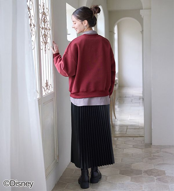 BELLUNA（ベルーナ）の「＜Ｄｉｓｎｅｙ＞【スティッチ】さがら刺しゅう裏起毛ゆったりトレーナー（トレーナー・スウェット）」｜詳細画像