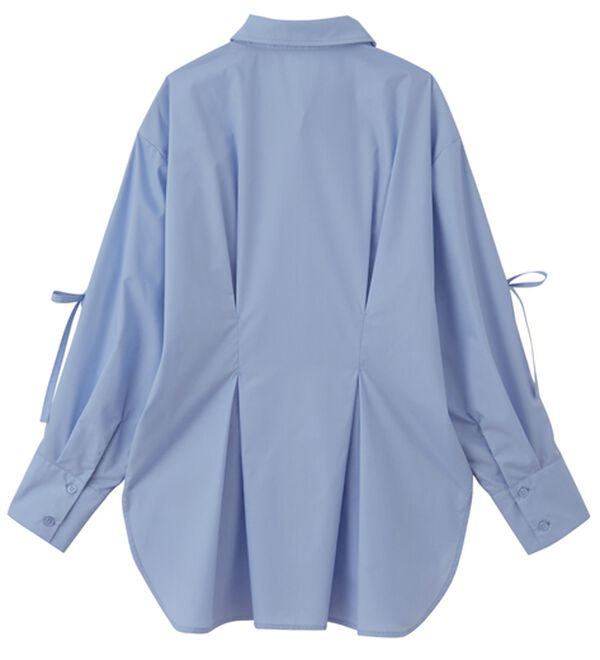 RANAN（ラナン）の「ウエストタック袖リボンシャツ（シャツ）」｜詳細画像