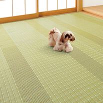 「洗える日本製い草風上敷（カーペット）」