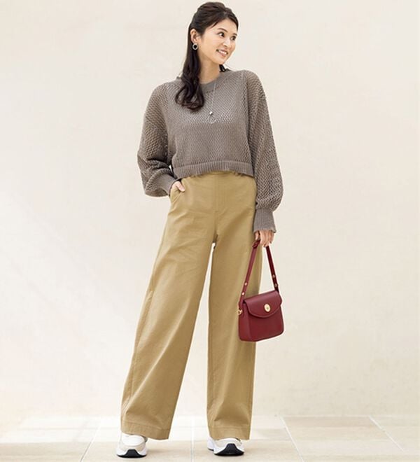 ルフラン（ルフラン）の「  ＜リュクスガーゼ＞セミワイドパンツ（ワイドパンツ・ガウチョ）」｜詳細画像