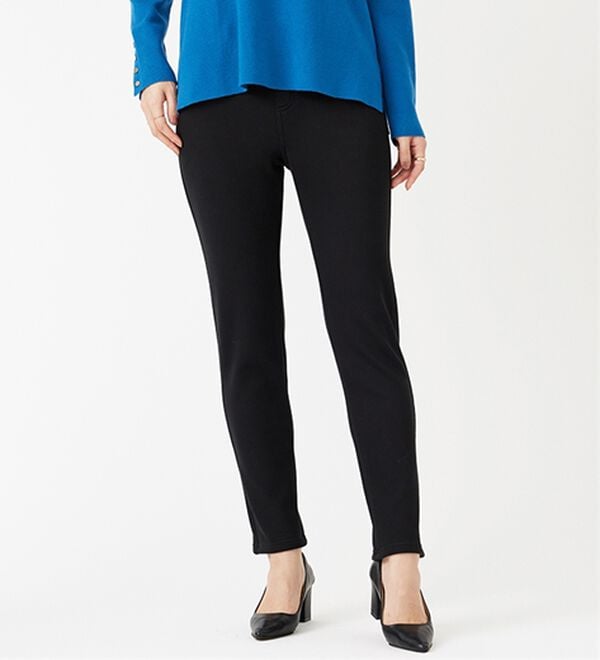 BELLUNA（ベルーナ）の「マシュマロみたいな裏ベロアなめらかストレッチパンツ（フルレングスパンツ）」｜詳細画像