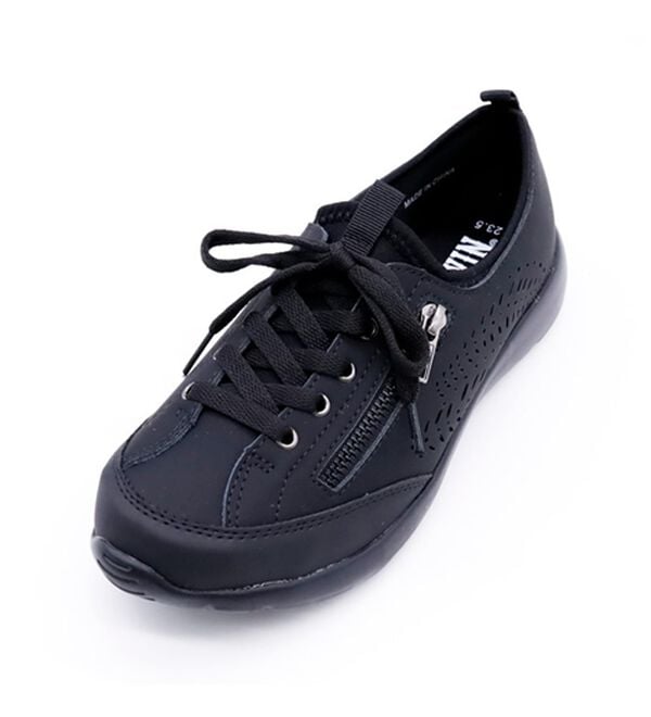 BELLUNA（ベルーナ）の「＜ＥＤＷＩＮ＞牛床革のびる履き口スニーカー（スニーカー）」｜詳細画像