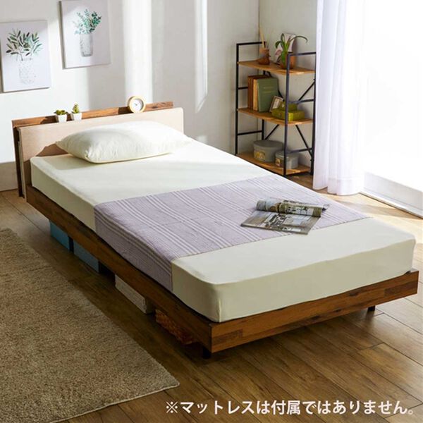iellio（イエリオ）の「スタイリッシュすのこベッド＜シングルベッド＞（ベッド）」｜ベージュ