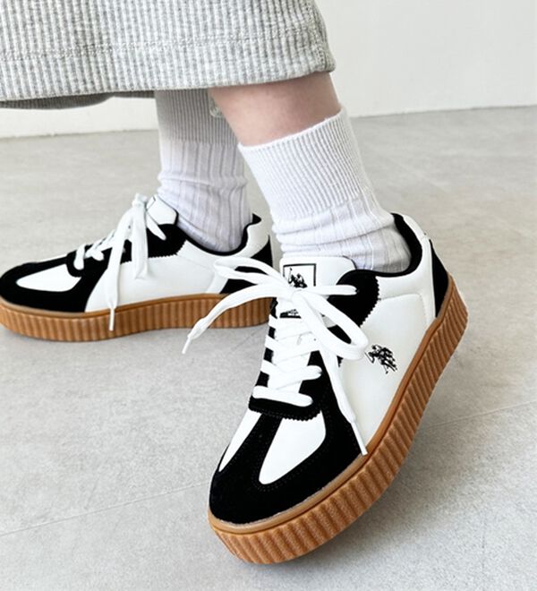 GeeRA（ジーラ）の「【ＵＳ．ＰＯＬＯＡＳＳＮ】厚底スニーカー（スニーカー）」｜詳細画像